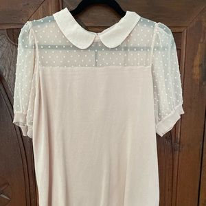 Blush top NWOT